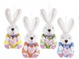 Cumpara ieftin Set 4 figurine cu saculet Iepurasi 8x7x18 cm