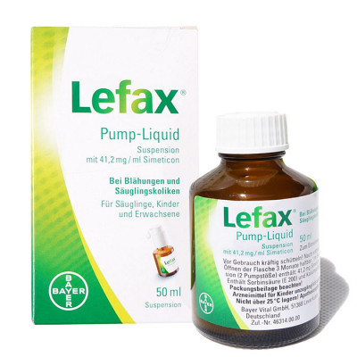 LEFAX Pump Liquid (solutie cu pompita) 50ml - ameliorare colici/gaze bebelusi foto