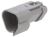 Conector cablu-cablu PX0 3 pini gri IP68