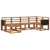 vidaXL Set de canapele de exterior 6 pcs natural Lemn Solid de Acacia 3385340