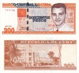 Bancnota CUBA 200 Pesos 2022 UNC, Necirculata, America