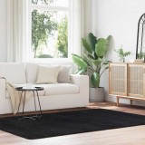 VidaXL Covor shaggy cu pom &icirc;nalt, NAVARRA, negru, 160x230cm, poliester 4102838