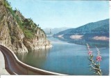 @carte postala(ilustrata) -VIDRARU-Barajul si lacul de acumulare