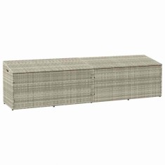 Gossi cutie de depozitare gradina gri deschis 220x50x58 cm poly ratan