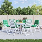 Gossi perne scaun cu spatar mic, 6 buc., verde, textil oxford