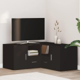 VidaXL Dulap de colț, negru, 160x40x45 cm, lemn prelucrat