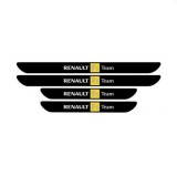 Set 4 Stickere Negre Pentru Praguri Renault F1 Team