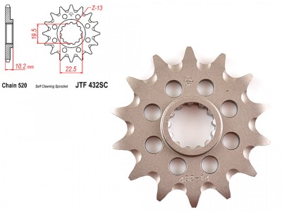 Pinion transmisie fata 520/14T, JTF432SC foto
