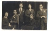 AD 1348 C. P.VECHE- GRUP IN TINUTA DE EPOCA, IN STUDIO -FOTO BARASKY -BUCURESTI