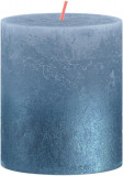Lum&acirc;nare bolsius Rustic, Crăciun, Sunset Sky Blue+ Blue, 80/68 mm