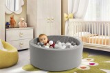 Cumpara ieftin Set piscina si bile Bubble Pops 150 Gri 85x85x30 cm