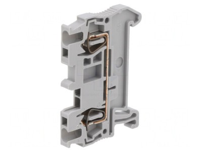 Conector Șine 0,08-1,5mm2 2 Borne Gri foto