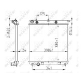 NRF Radiator, racire motor Economy Class