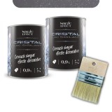 Cumpara ieftin Pachet 1+1 Lac Sigilant Magic Effect Cristal Stralucire Gri MARE-08 0.9L + Pensula Cadou