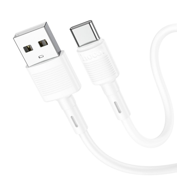 Cablu USB Hoco X83, USB-A la Type-C, 1m, 3A, Alb