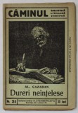 DURERI NEINTELESE de AL. CAZABAN , BIBLIOTECA &#039; CAMINUL &#039; NO. 21 , INTERBELICA