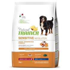 TRAINER Natural SENSITIVE No Gluten Adult Medium / Maxi Salmon 3 kg foto