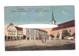 CP Odorheiu Secuiesc - Colegiul reformat si biserica, circulata, animata, Printata