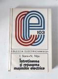 INTRETINEREA SI REPARAREA MASINILOR ELECTRICE de I. STANA si N. NITU , 1985