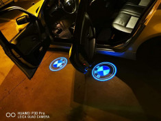 Lampi led logo portiere, holograme, dedicate BMW E60, E90, F10 foto