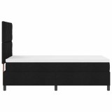 Cumpara ieftin Pat cu arcuri cu saltea Negru 100 x 200 cm țesătură