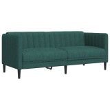 Canapea, 2 locuri, verde inchis, material textil