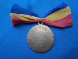 MEDALIA ANIVERSARA 50 ANI DE LA UNIREA PRINCIPATELOR MOLDOVA SI TARA ROMANEASCA /24 IANUARIE 1909