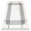 Covor AMOUR 53096C cremă - Cadru, linii modern, elegant, 98x200 cm