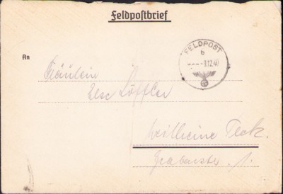 HST A492 Plic + scrisoare germană 1940 Felpost 27377 foto