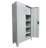 Fiset metalic Premium Asamblat 3 rafturi si seif cu picioare 900x400x1920 cm (LxlxH), 50 kg/polita, PLUS