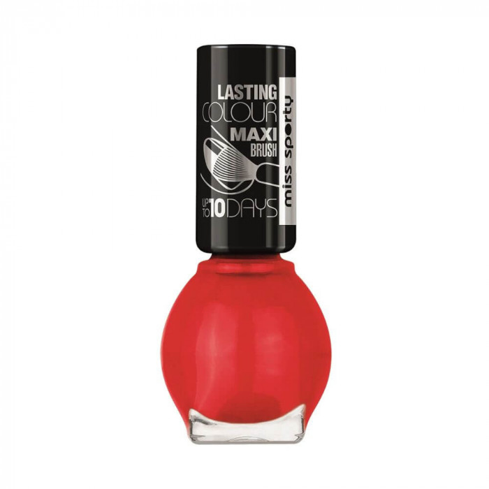 Lac de Unghii Miss Sporty Lasting Colour 540 Boys Love Me, 7 ml, Lasting Color Gel Shine Nail Polish, Lac de Unghii Gel, Lac de Unghii Rosu, Oja Rosie