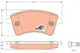 TRW GDB1785 COTEC set placute frana,frana disc