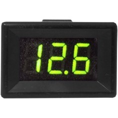 Voltmetru LED 3-30Vdc 35x23x20mm verde