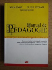 RARA. Manual Pedagogie Ioan Jinga, Elena Istrate, Editia Revizuita 2006, 567 pag, Teoria Educatiei, Curriculum,Instruire,Evaluare,noua,curier gratuit