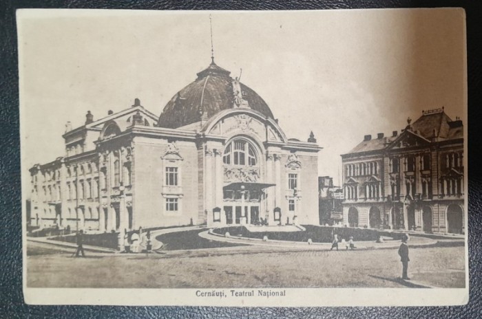 Carte postala, necirculata, Cernauti Teatrul National, inceput de secol XX