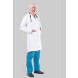 Halat medical pentru barbati alb - Dr. Rever Long - XXL