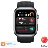 Smartwatch Huawei Watch D2, Black aluminum alloy Case, Black Fluoroelastomer Strap