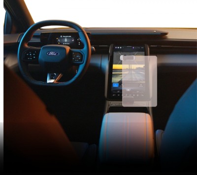 Folie Protectie Navigatie Ford Capri 2024+, Duragon, protectie Display Navigatie, silicon Transparent, Anti-zgarieturi, kit instalare foto