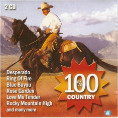 Set 2 CD Various ‎– 100% Country, original
