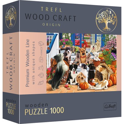 PUZZLE TREFL DIN LEMN 1000 PIESE ECHIPA DE CATEI SuperHeroes ToysZone foto