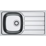 Chiuveta bucatarie inox Franke SKN 611-78/44 DR, dreptunghiulara, 1 cuva si picurator pe partea dreapta, 78x43.5x15 cm, adancime cuva 15 cm, Inox luci