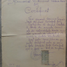 Certificat Poiana Mare, Calafat// 1927