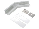 Conector 135&deg; Argintiu Aluminiu Anodat VARIO30-07