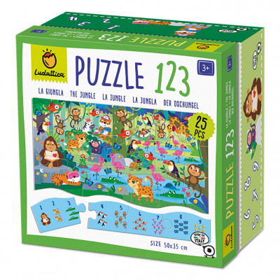 Puzzle 123 - Jungla, Ludattica, 3 ani+ foto