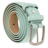 Curea Femei, Ajustabilă, Verde Menta, Cataramă Metalică, 110x3cm
