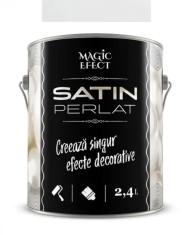 Vopsea decorativa Magic Efect Satin Perlat Power Almond 2.4 L + Trafalet Gratuit