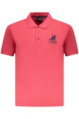 U.S. Grand POLO Tricou polo barbati cu logo brodat, din bumbac, Regular fit, rosu, M