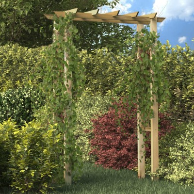 Pergola/Arcada de trandafiri, 150 x 60 x 204 cm, lemn tratat GartenMobel Dekor foto