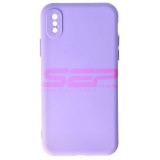 Husa Silicon Light Purple pentru Apple iPhone XS - Calitate Superioară, Tip Original
