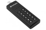 Memorie USB Verbatim Keypad Secure 32GB, USB 3.1 Type-C, negru - RESIGILAT